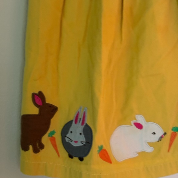Baby Boden yellow bunny dress 12-18 months NWOT - Picture 6 of 8